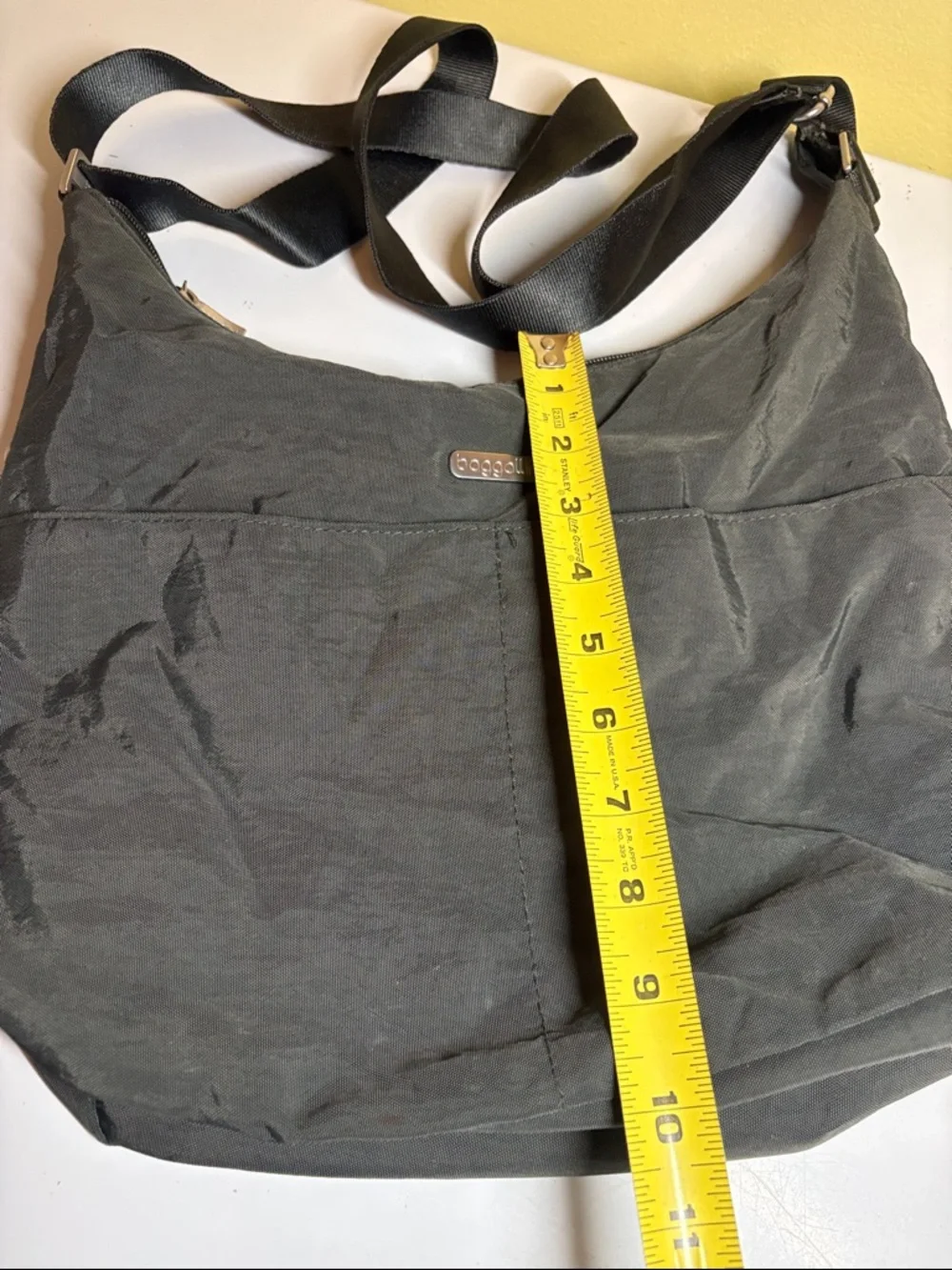 Baggallini Gray Nylon Travel Crossbody